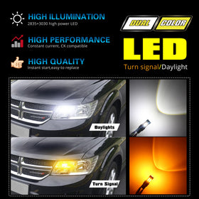 Alla Lighting installed 6000K white DRL showing crisp daylight appearance and style