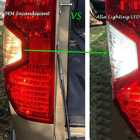 Alla Lighting side profile showing wedge base for easy fitment
