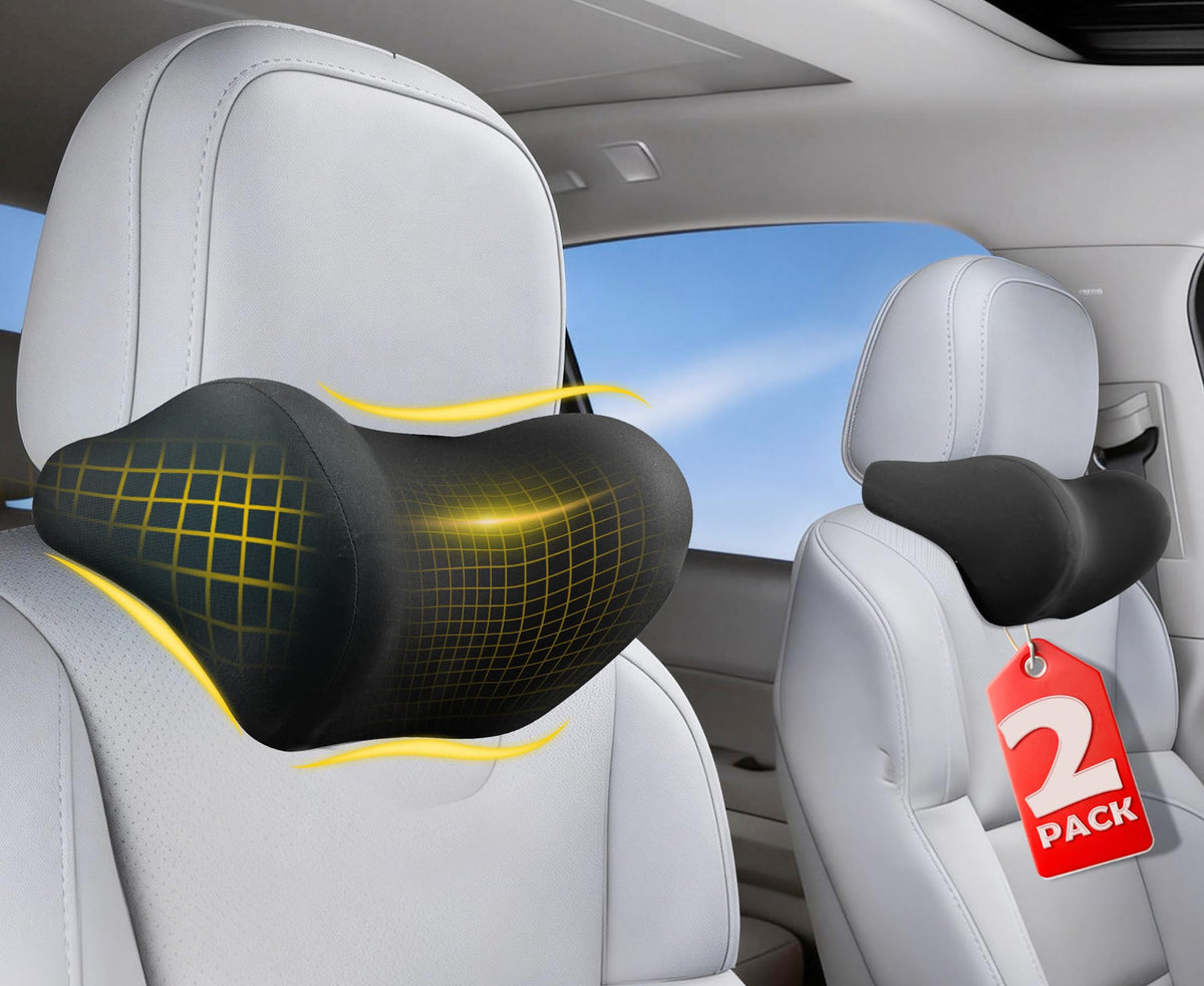 Allaboutsla front view pair showing headrest pillows and immediate comfort