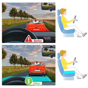 Allaboutsla installed in car driver seat improving visibility and stability