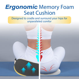Allaboutsla cushion installed in car improving posture and confidence