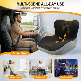 Allaboutsla on office chair showing versatile use at desk or gaming setup