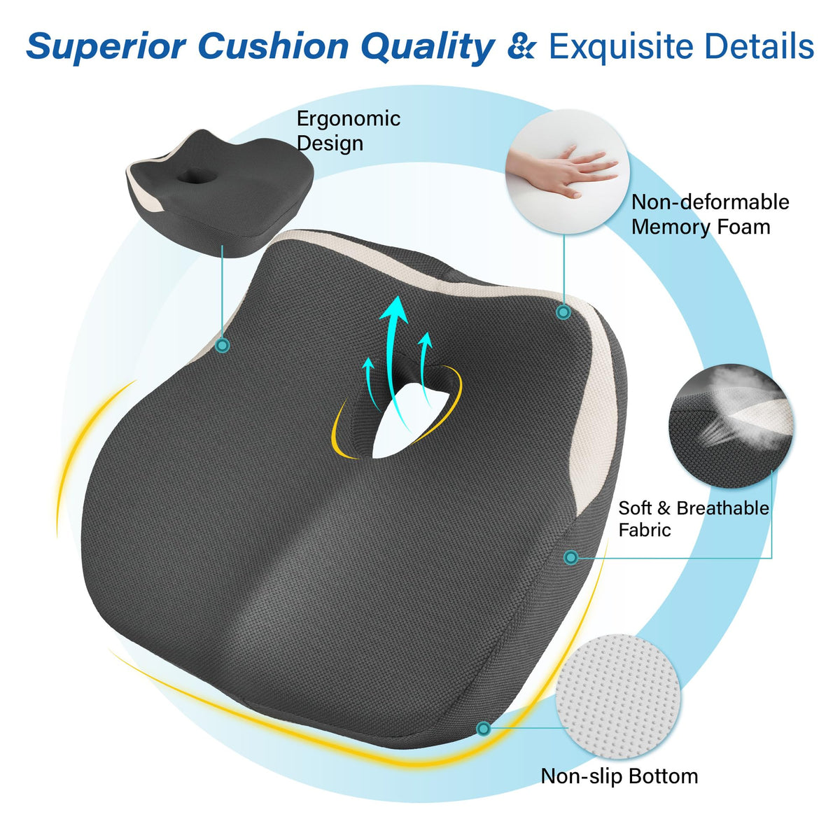 Allaboutsla in office chair demonstrating versatile daily comfort