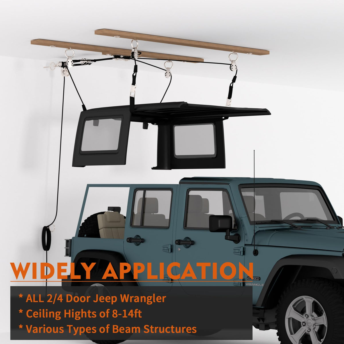 ALLCOS ceiling mount and organizer plates showing secure attachment benefit