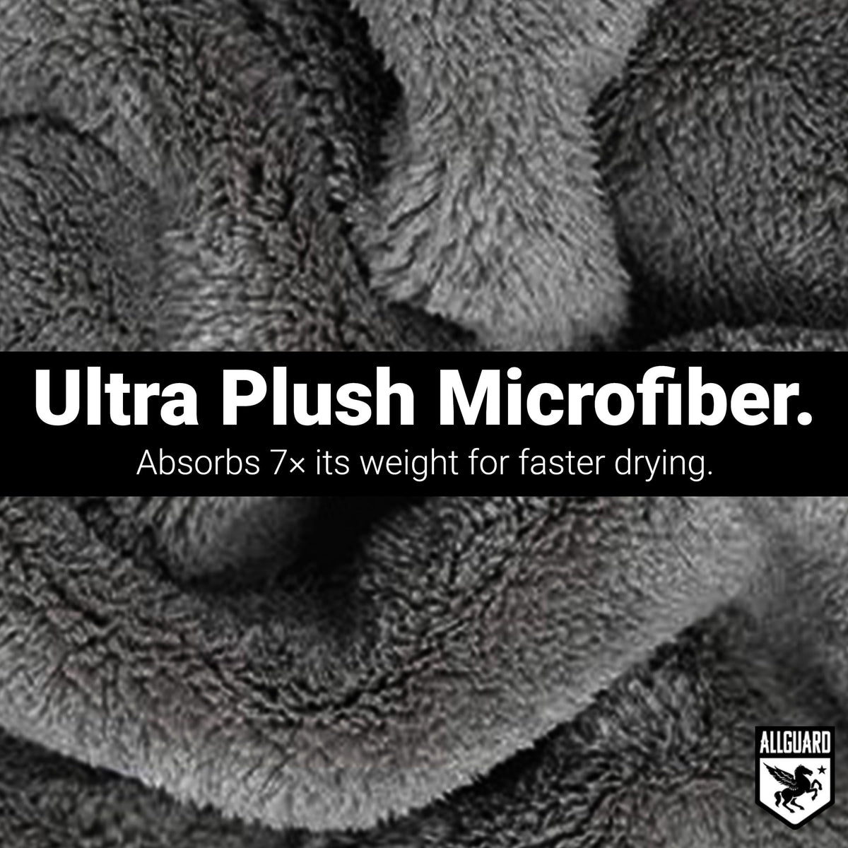 AllGuard towel close-up of microfiber weave for superior absorption