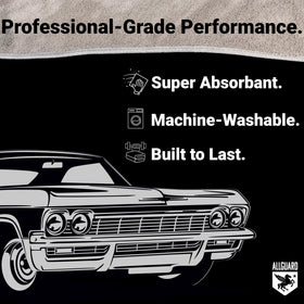 AllGuard towel polishing glass for streak-free, clear finish