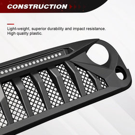 Allinoneparts grille mounting holes detail showing factory-fit design and simple installation benefit