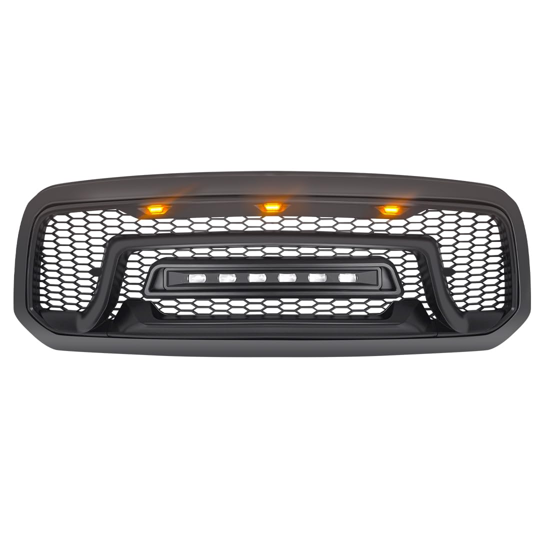 Allinoneparts grille LEDs lit at night providing increased visibility and a distinctive appearance