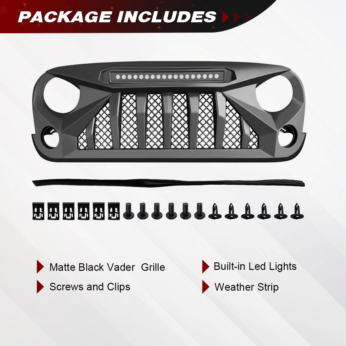 Allinoneparts nighttime LED illumination showing light output and enhanced night visibility benefit