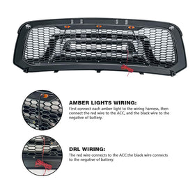 Allinoneparts grille shown with measuring tape for scale and accurate fitment reassurance