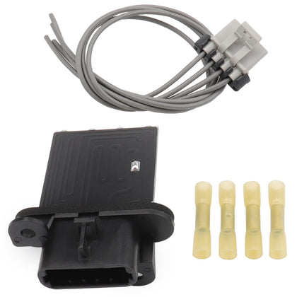 Allmotorparts front view of blower resistor kit showing ready-to-install packaging and fitment benefits