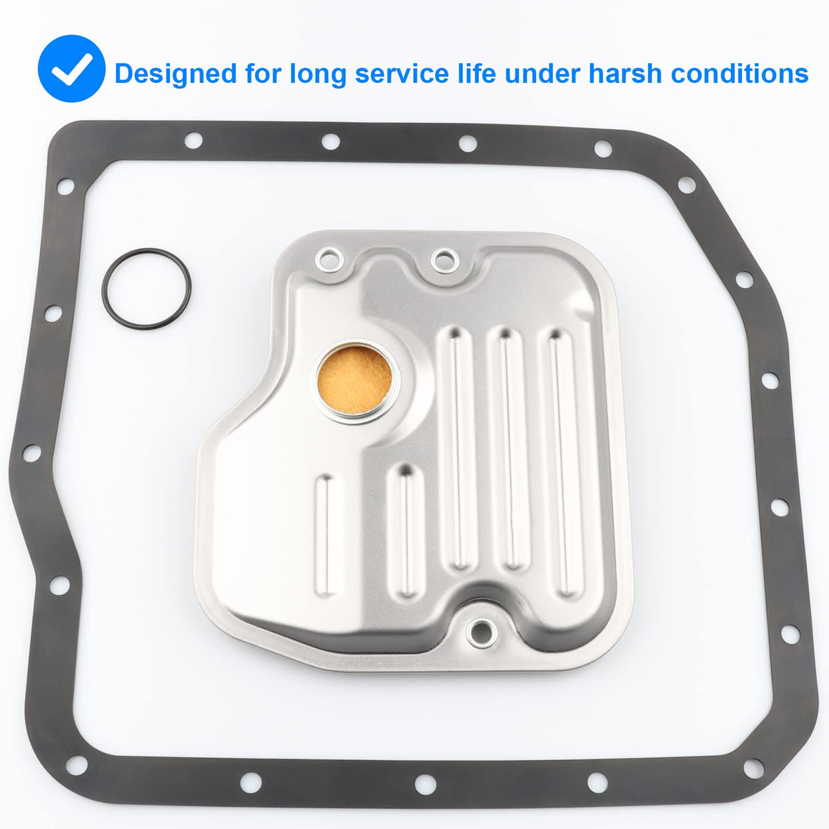 Allmotorparts gasket and hardware detail showing included parts for a complete service