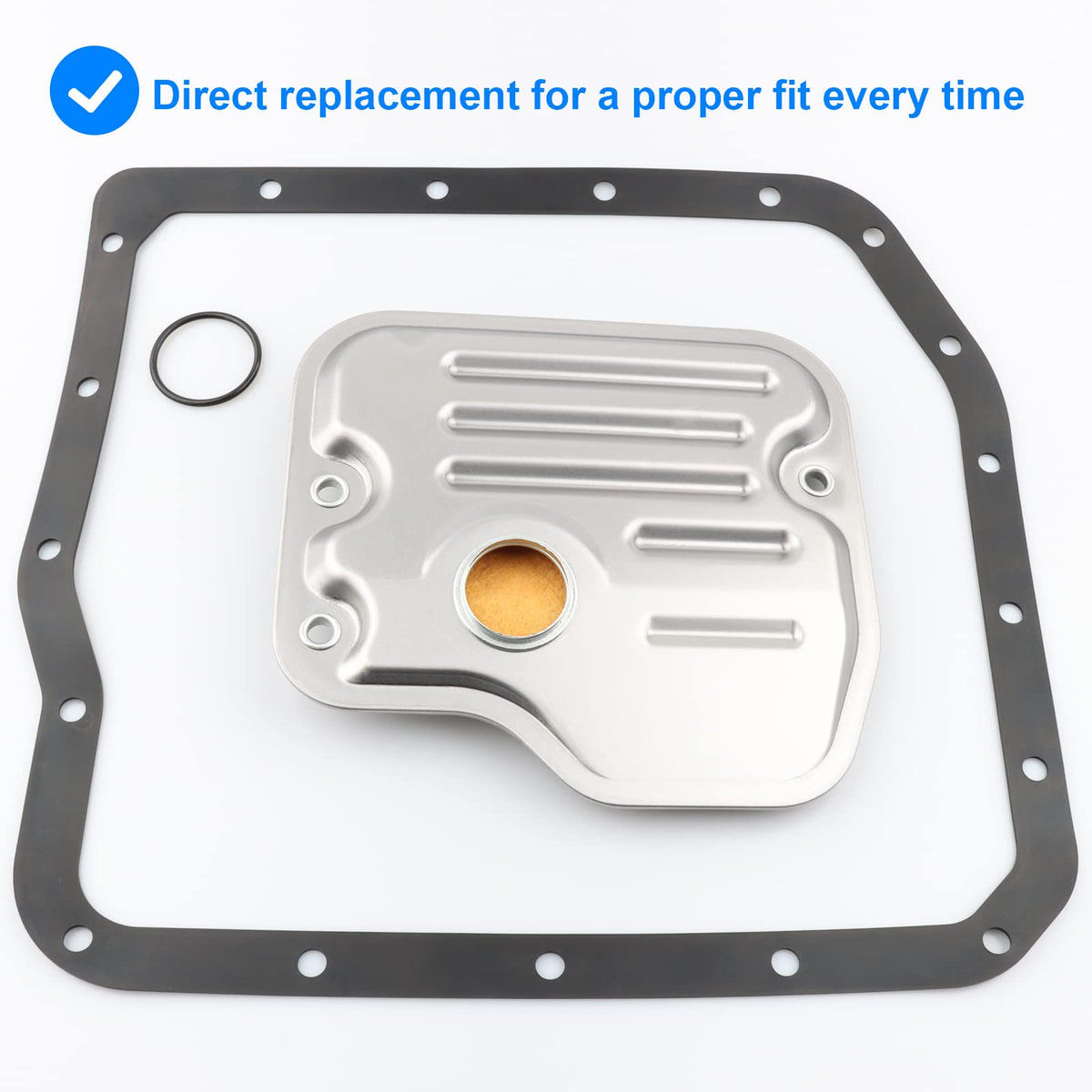 Allmotorparts installed filter under car illustrating correct fit and easy replacement