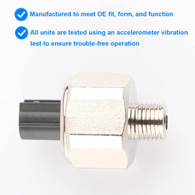 Allmotorparts knock sensor installed in engine showing proper scale and location