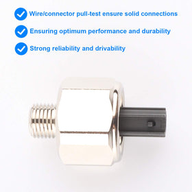 Allmotorparts knock sensor packaging and label showing part numbers and compatibility