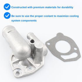 Allmotorparts thermostat housing installed on engine to restore coolant circulation