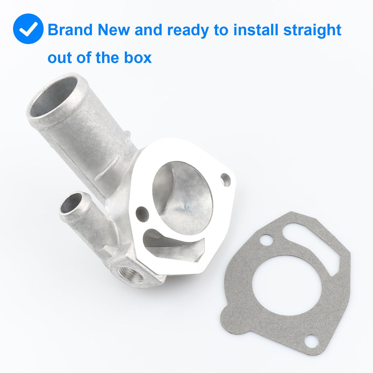 Allmotorparts thermostat housing bolt pattern detail for straightforward installation
