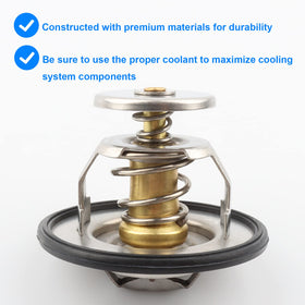 Allmotorparts thermostat installed in housing demonstrating correct orientation benefit