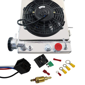 AW ALLOYWORKS radiator rear ports and transmission cooler fittings for easy hookup