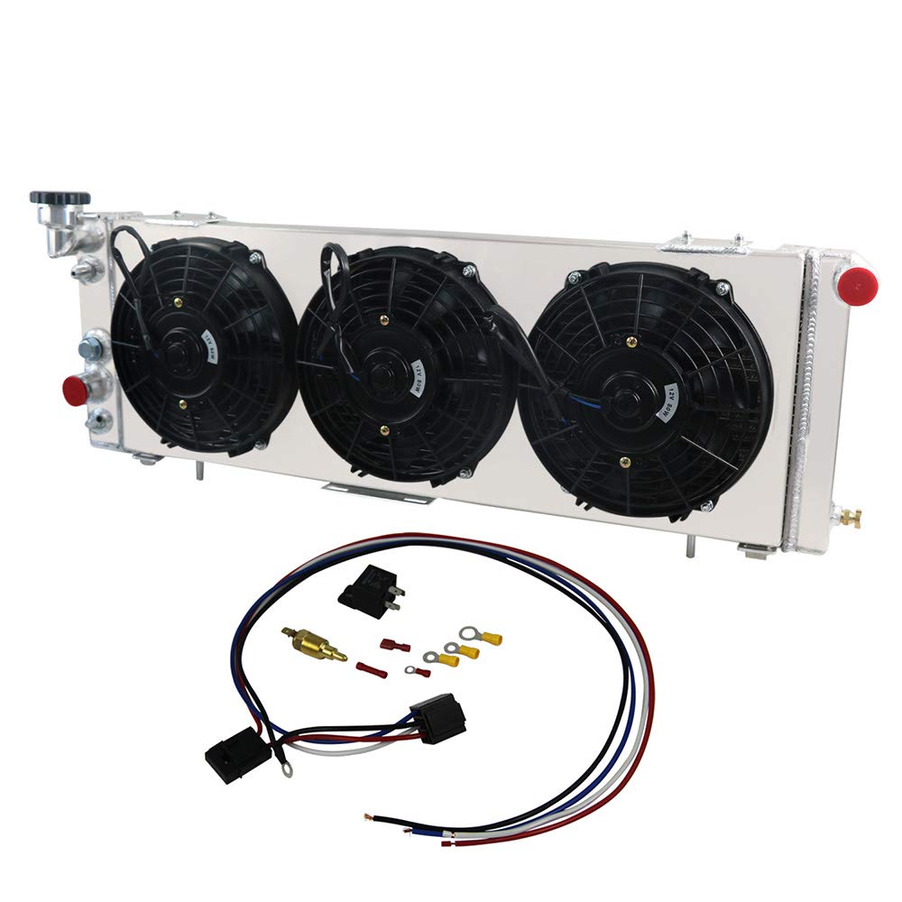 AW ALLOYWORKS shroud with three mounted fans illustrating compact airflow efficiency