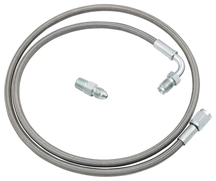 Allstar Performance 46100 front view showing braided line and fittings for quick install