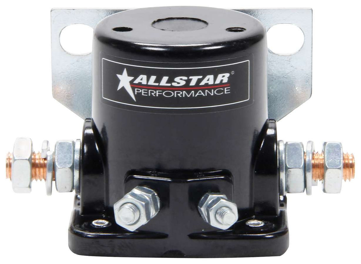 Allstar Performance starter solenoid front view showing compact mountability benefit