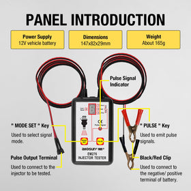 allsun em276set LED display close-up for clear pulse mode selection benefit