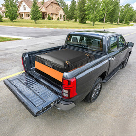 AlltoAuto cargo bag in camping scene keeping gear dry and easy to access