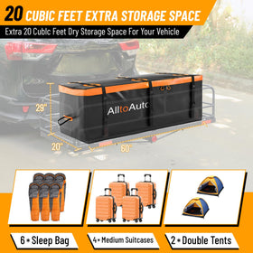 AlltoAuto close-up of straps and buckles for secure hitch attachment