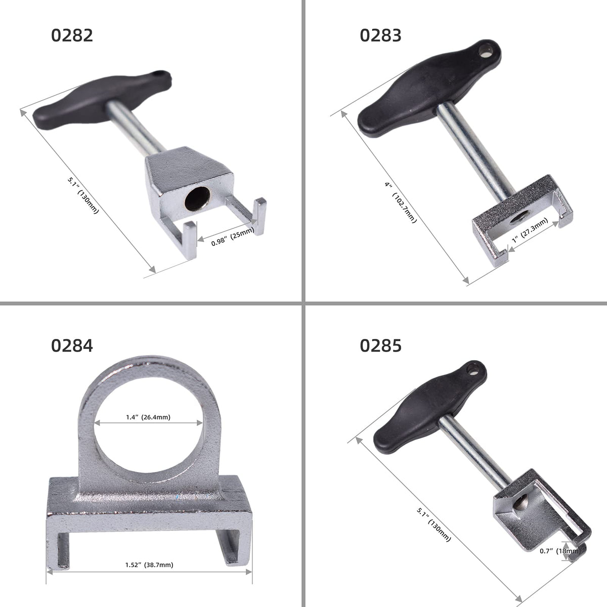Alltooetools stamped compatibility labels showing engine fitment clarity
