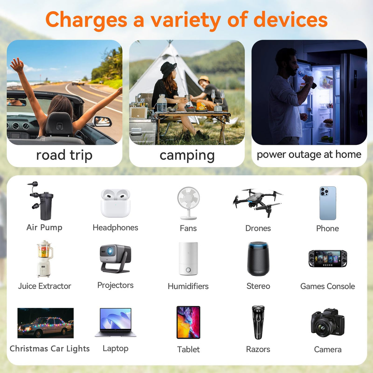 ALLWEI battery clips attached to car battery for high-draw device support and stability