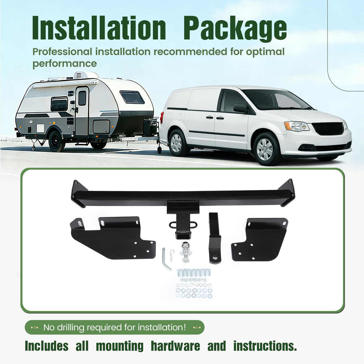 ALMULOO with ball mount accessory demonstrating towing versatility