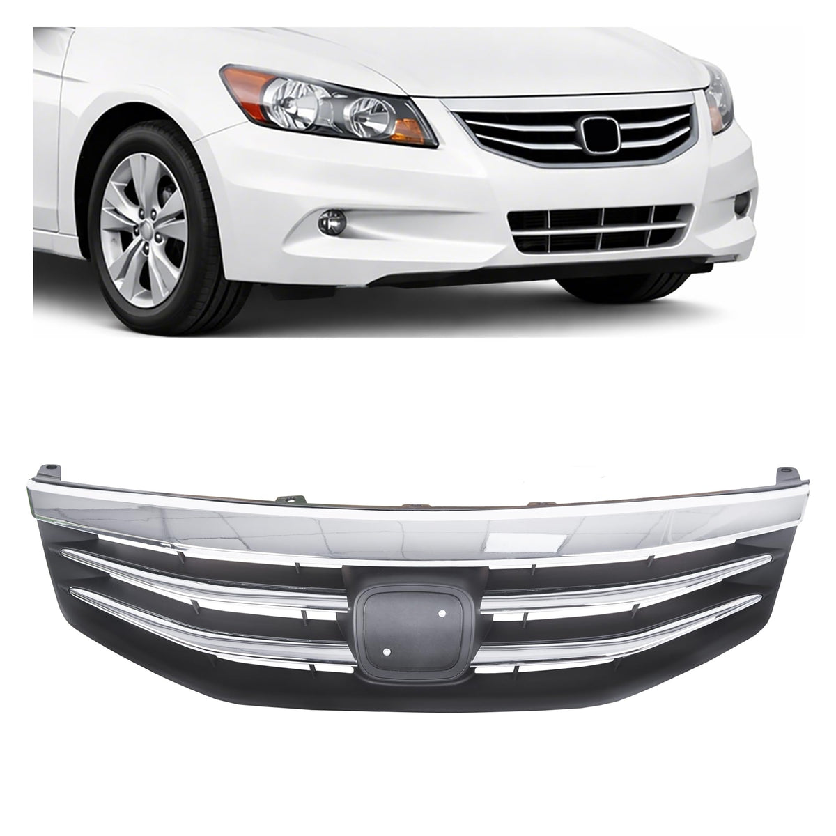 ALMULOO front grille front view showing clean lines and improved style