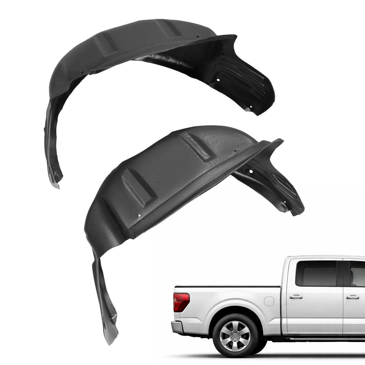 ALMULOO front view of replacement liners showing complete kit and benefit of full coverage