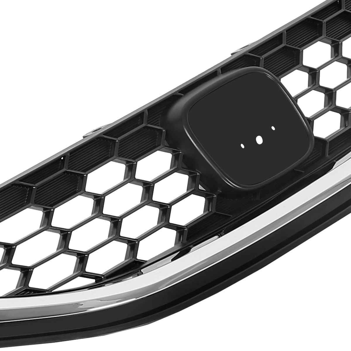 ALMULOO grille installed on 2014 Civic sedan demonstrating direct-fit replacement