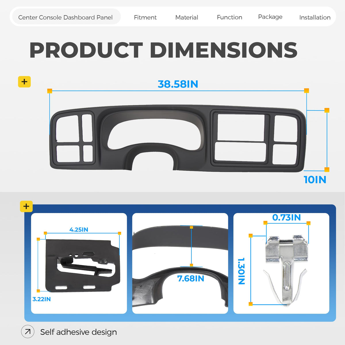 ALMULOO installed with double-DIN head unit demonstrating device compatibility benefit