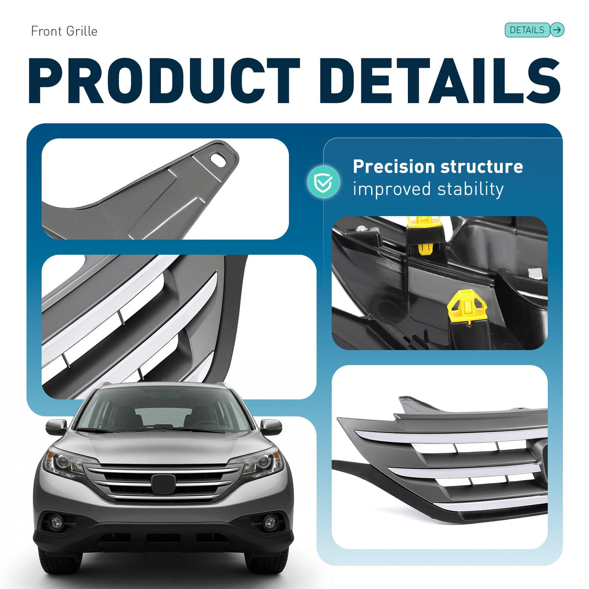 ALMULOO side angle on bumper showing seamless fit and OEM-style alignment