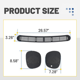 ALMULOO side profile of clips ensuring secure OEM-style fit