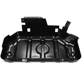ALMULOO skid plate front view showing full coverage and durable protection