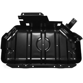 ALMULOO skid plate mounted under Jeep Wrangler demonstrating real-world protection