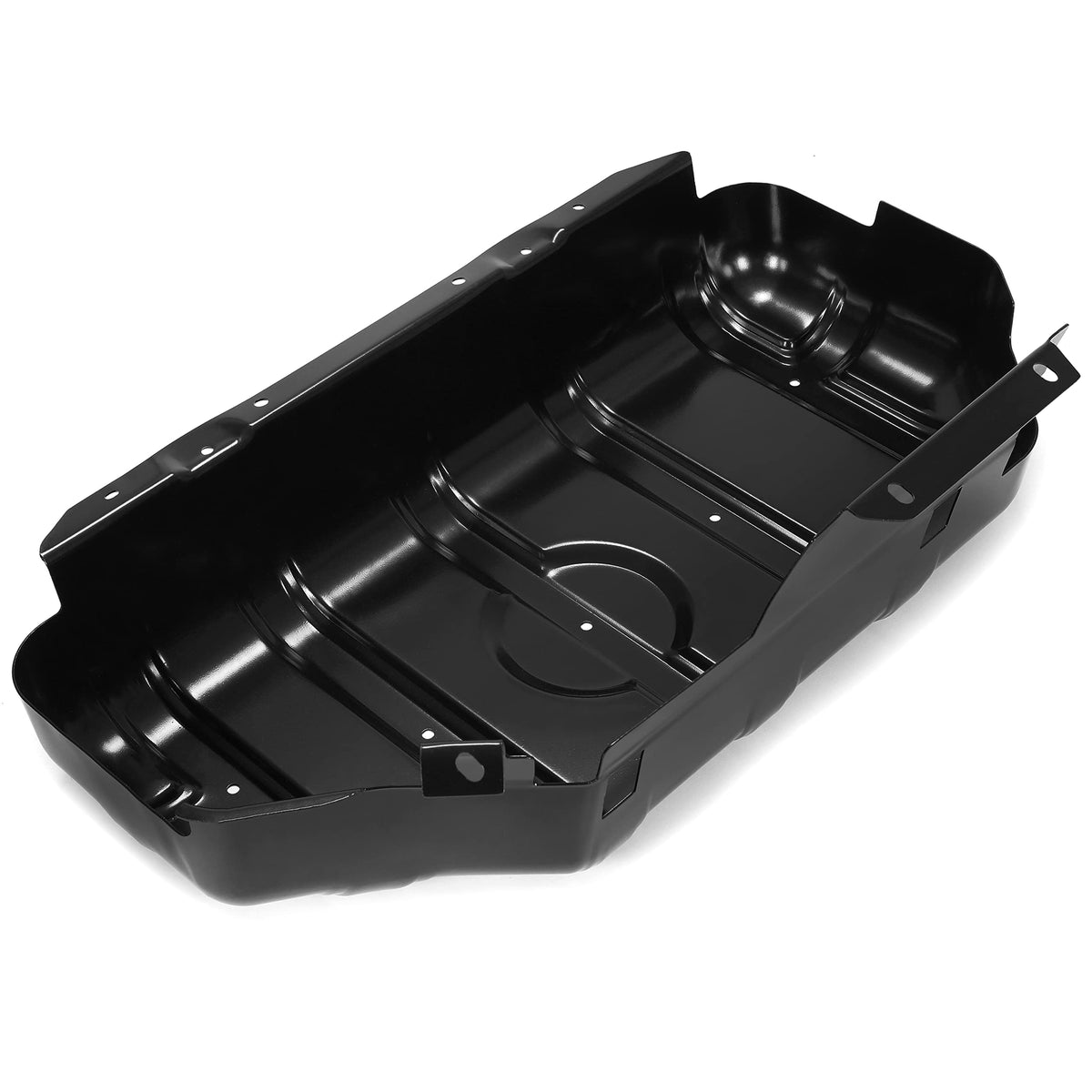 ALMULOO skid plate mounting hole alignment showing OEM-fit ease of installation
