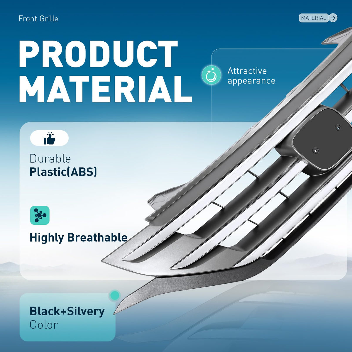 ALMULOO ABS material close-up showing textured surface and impact resistance