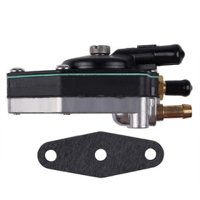 AloneGoer fuel line with four clamps laid out showing secure connection benefit