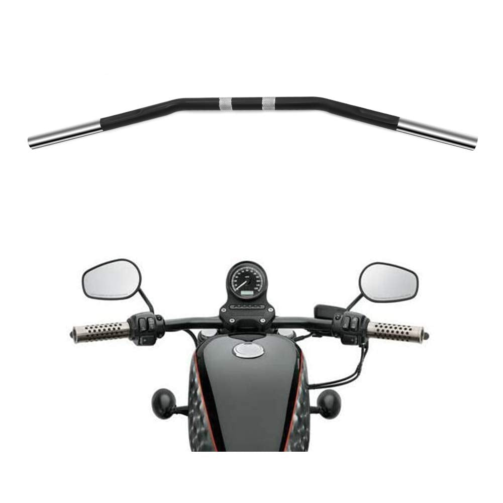 Alpha Rider handlebar front view showing whole drag bar and matte finish for clean styling