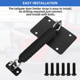 Alpha Rider mounting hardware laid out showing included bolts for bolt-on fitment benefit