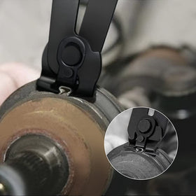 Alpha Rider clamps beside ruler showing scale for correct CV boot sizing