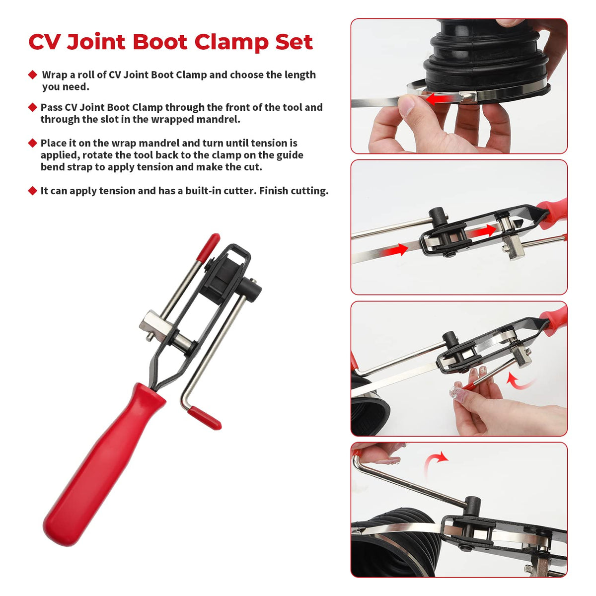 Alpha Rider small and large clamps side-by-side showing size versatility