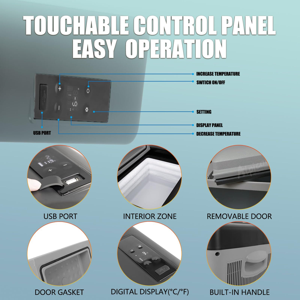 Alpicool C15 lid seal detail illustrating tight closure and improved cold retention