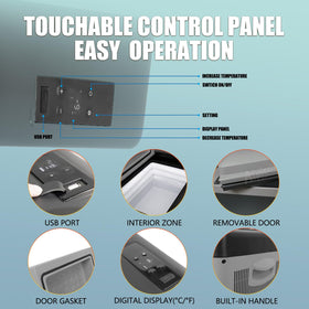 Alpicool C15 lid seal detail illustrating tight closure and improved cold retention