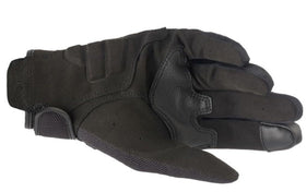 Alpinestars Copper glove palm close-up showing synthetic suede and improved durability benefit